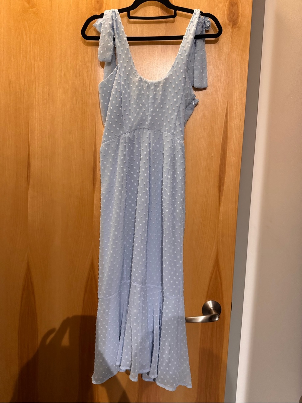 Blue polka dot dress Lulus